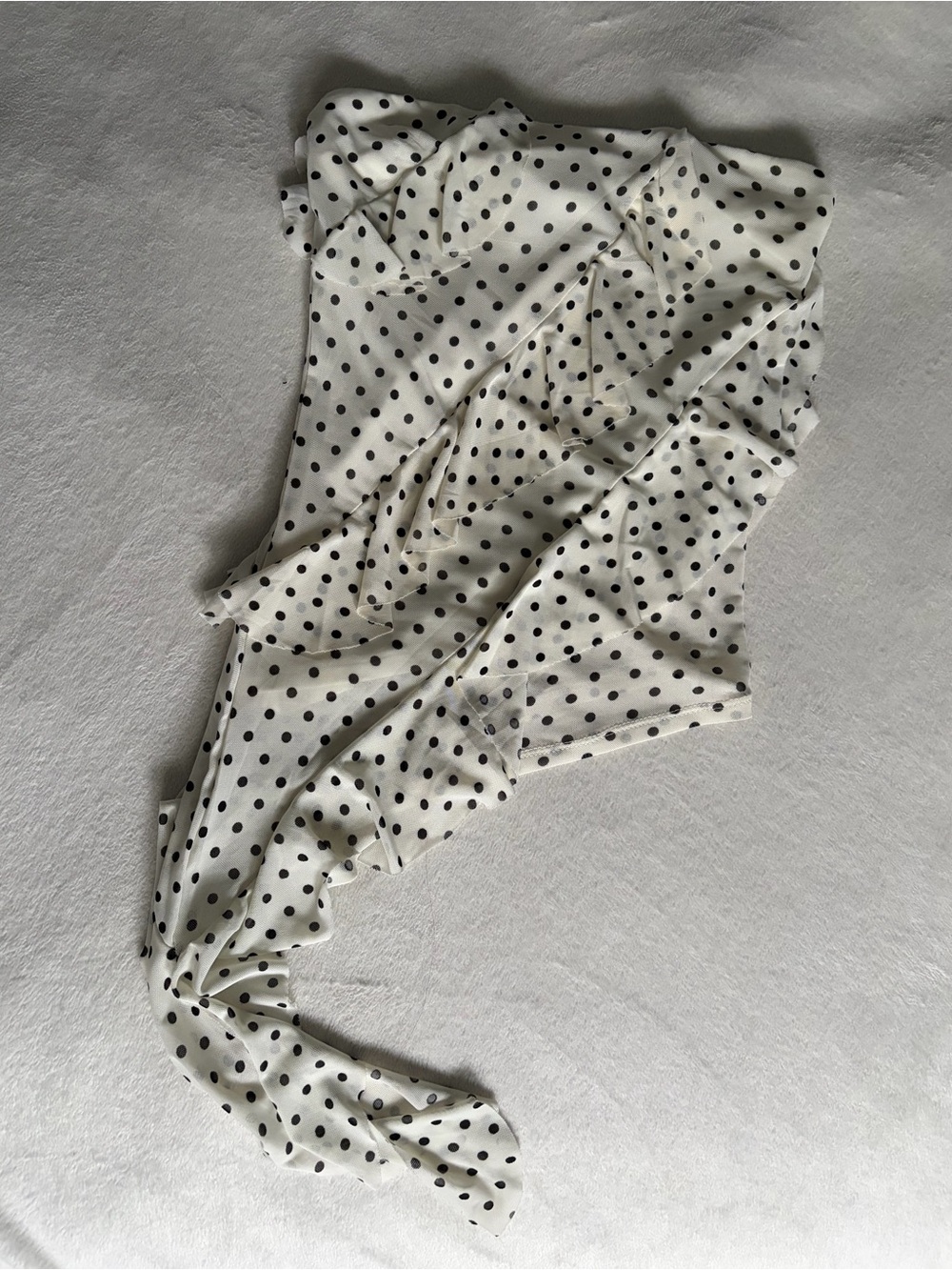 Women's Polka Dot Asymmetric Tube Top